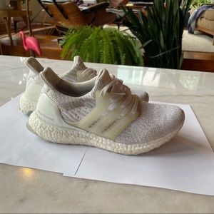 White Adidas Ultraboosts